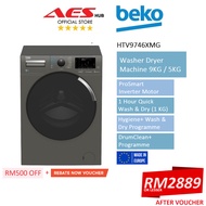 Beko Washer Dryer Machine 9KG Wash 5KG Dry Front Load Washing Machine Dryer 2 in 1 Combi 洗衣机 HTV9746XMG