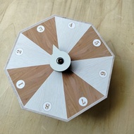 Lucky wheel diameter 25cm, 8 cells, 8 wood grain edges