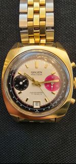 高露雲Gruen Precision 計時碼錶 7734 Valjoux