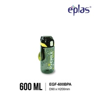 EPLAS GRAPHIC 600/800/1000ml One Touch Water Bottle With Straw & Handle, Botol Air, EGF-600BPA, EGF-