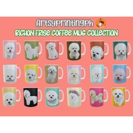 ARTSY-BICHON FRISE COFFEE MUG COLLECTION