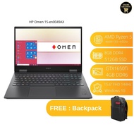 HP Omen 15-en0049AX Gaming Laptop | Ryzen 5-4600H | 8GB 512GB | 15.6"FHD 144Hz | GTX1650Ti | W10 | FREE HP Omen Bag