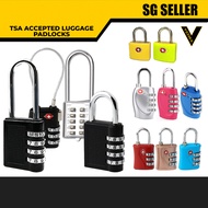 TSA Accepted Luggage Locks Digit Or Key Combination lock Steel Padlocks for Suitcases &amp; Baggage Travel Bag Lockers