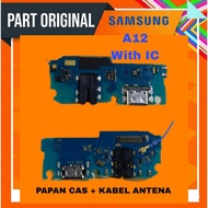 Samsung A12 charging board, original Samsung antenna cable charger connector
