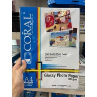 Coral Glossy Paper A4 180 gsm