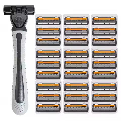 Men Razor Shaving Three Layer Blade Shaver Reusable Safety Razor Blade Professional Barber Razor Mil