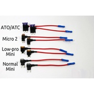 12V Car Add-a-circuit Fuse TAP Adapter Mini ATM APM Blade Fuse Holder
