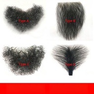 [Fake Beard Simulation] Fake Pubic Hair Patch Armpit Hair Invisible Pubic Hair Patch Ladies Simulati