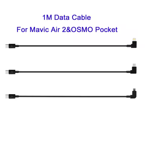 1M Mini 2/Osmo Pocket 2 Data Cable TYPE-C to Android IOS Cable Data Conversion Line for OSMO POCKET 