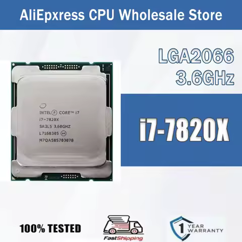Intel Core i7-7820X 3.6GHz 8 Cores 16 Threads 11M TDP40W i7 7820X Computer CPU Processor Server Proc