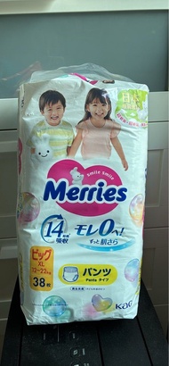 Merries XL 碼 拉拉褲 學習褲38片