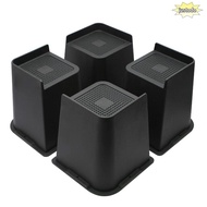 JUSTO 4 Pcs/Set Bed Risers, Support 1-6 Inch Oversized Furniture Risers, Professional Heavy-Duty Bed