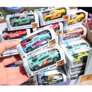 〔 Alloy Car E9O] 1: 64 Children's Light Pull Back Racing Engineering Vehicle Simulation Model Toy