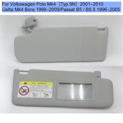 Sun visor For Volkswagen Polo Mk4 2001 - 2010 /Jetta Mk4 /Bora1999 - 2005/Passat B5/B5.5 Interior vi