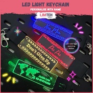 Personalised LED Keychain | Bag tag | Custom Keychain | Keychain Light | Bike Tag | Farewell Gift | Teacher Gift LIMTEH