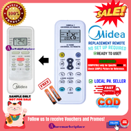 Remote for MIDEA AIRCON Remote Universal for MIDEA AIRCON WINDOW TYPE AC Remote NON-INVERTER or FULL