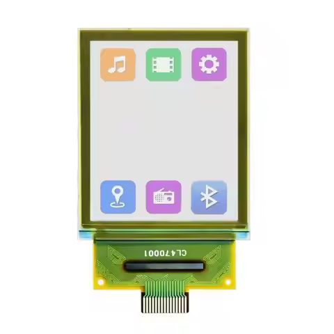 OLED Display Transparent One Point Five Inch PMOLED 128x64 65K Colors SPI For DIY Wearable Projects
