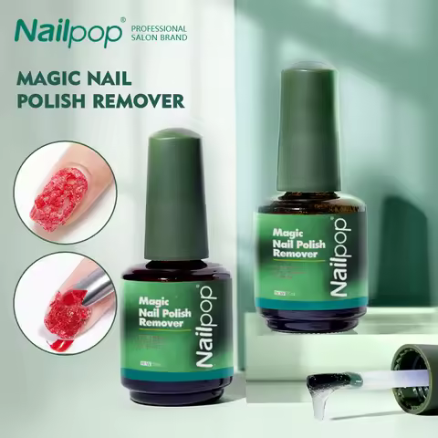 Nailpop Magic Remover 15ml Professional Nail Gel Polish Clean Soak Off UV Gel Magic Burst Liquid Nai