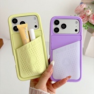 NINIA LABS Transparent Pocket Soft Liquid Silicone Gel Phone Case for IPhone 17 16 15 14 13 12 Pro M