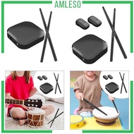 [Amleso] Portable Set Practice Drum Accessory Practice Electric Air Drumstick