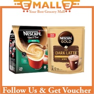 Nescafe Blend &amp; Brew Rich 3 in 1 Coffee - 25 sticks + Nescafe Gold Dark Latte 12 Sticks (Bundle Promotion)