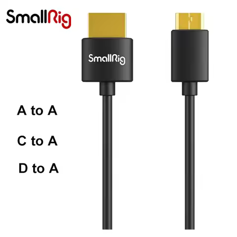 SmallRig Ultra Slim High Speed 4K Micro/Mini HDMI to Full HDMI Cable C to A /D to A 35cm 55cm For So