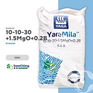 Yara YaraMila 10-10-30 -1.5MgO +0.2B  50kg (Granular compound fertilizer / Baja buah)[SweeChiang]