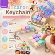 EmmAmy Keycap Relief Stress Clicker Toy Keychain Plush Keychain Small for Friend, colleague