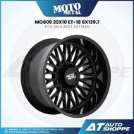 MOTO METAL MO809 - Gloss Black Machined 20x10 ET-18 6x139.7 (1 piece)