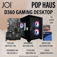 JOI POP HAUS D360 GAMING PC ( RYZEN 3 4100, 16GB, 500GB, RTX4060 8GB, W11P )