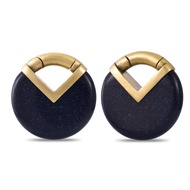 PONWAG 1 Pair Seamless Ear Weight Hoop Gauge Earrings For Stretched Ears Dangle Gauge Hanger 2g 0g 0