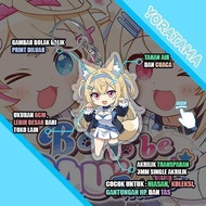 Gantungan Kunci Fuwamoco Hololive Fuwawa Mococo, Anime Keychain Lucu - Fuwawa