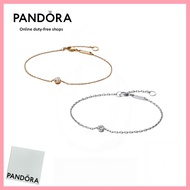 [Duty Free] 100% Latest S925 Pure Silver Jewelry Era Lab-Grown Diamond Bezel Chain Bracelet 552847C0