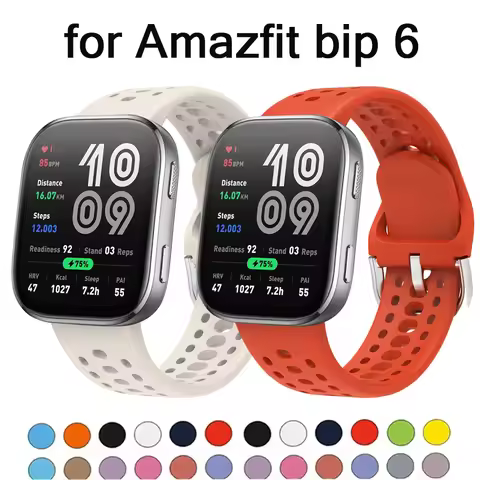 Original Band For Amazfit Bip 6 Strap smartwatch accessories sport breathable Silicone Correa pulser