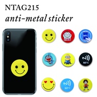 5pcs NFC Tags Stickers NFC215 Label Rfid Tag Card Adhesive for nfc phone Key Tags llaveros llavero Token Patrol