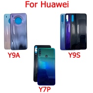 Original NEW For Huawei Y7P Y9S Y9A Y9 Prime 2019 Back Battery Cover Back Housing Door Rear Glass Case Replacement With Logo