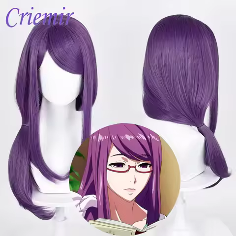Tokyo Ghoul‌ Kamishiro Rize Anime Coser Cosplay Wig Synthetic Long Straight Wig Heat Resistant Fiber
