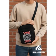 Men's Canvas Sling Bag with Band Design 49 - Your Socks