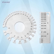 ELMER Wire Gauge 0.3125"-0.007" Scale Stainless Steel Anti-rust Wire Cable Measuring Tool