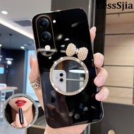 Vivo Y29S Y19S GT Y29T Y04 Y04S Phone Case Plating Soft brick inlaid Smooth pearl butterfly makeup m