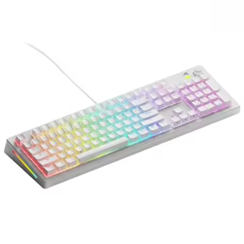 Gaming - GMMK 3 Custom Mechanical Gaming Keyboard with Knob 100 Full Size Modular Gasket System Doub