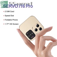 AARON1 Mini Flip Mobile Phone, I16Pro 2SIM Card Flip Foldable Phone, Auto Call Record Telephones FM 