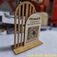 [NEW] Bảng gỗ khắc mã QR Code thanh toán và QR kết nối wifi đế bàn-Góc Nhà Gỗ