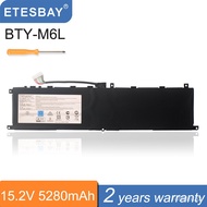 ETESBAY BTY-M6L Laptop Baery For MSI GS65 GS75 Stealth Thin 8RF 8RE 8SE 8SF 8SG 9RE 9SD 9SE 9SF 9SG MS-16Q2 15.2V 80.25W