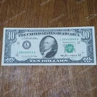 Uang Kertas 10 Dollar USA 1985 Amerika