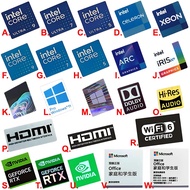 Original Ultra Sticker i9 i7 i5 ARC Label Laptop Desktop cpu Sticker Decoration