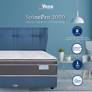 Vono SpinePro 2000 Mattress (Tilam Vono) | 15 years Warranty | Pocketed Spring | 100% Natural Latex