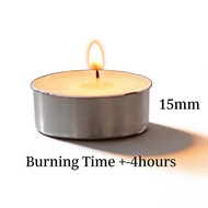 4 Hour Tealight Unscented Candle 10's for Burner / Lilin / 茶蜡4小时