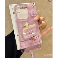 Phone Phone Case Suitable for iPhone Semi-Transparent Purple Sandwich 16/15promax/14 New Style 13/12