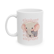 Elephant Cute Mug Ceramic Mug 11oz